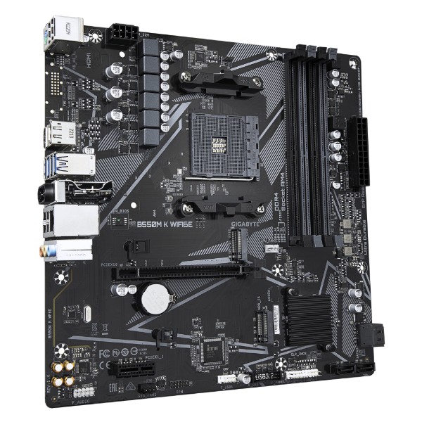 Фото - Материнська плата Gigabyte B550M K WF6E